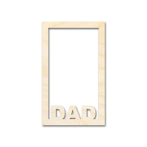 Unfinished Dad Frame Shape 7" / 1/4"