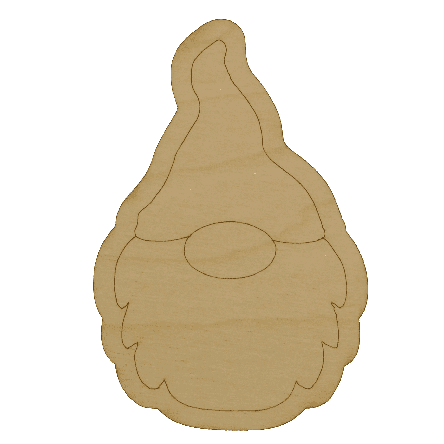 Unfinished Wood Gnome Cutout – 12" MDF Craft Shape For Easter Door Hanger, Painting, DIY Home Decor