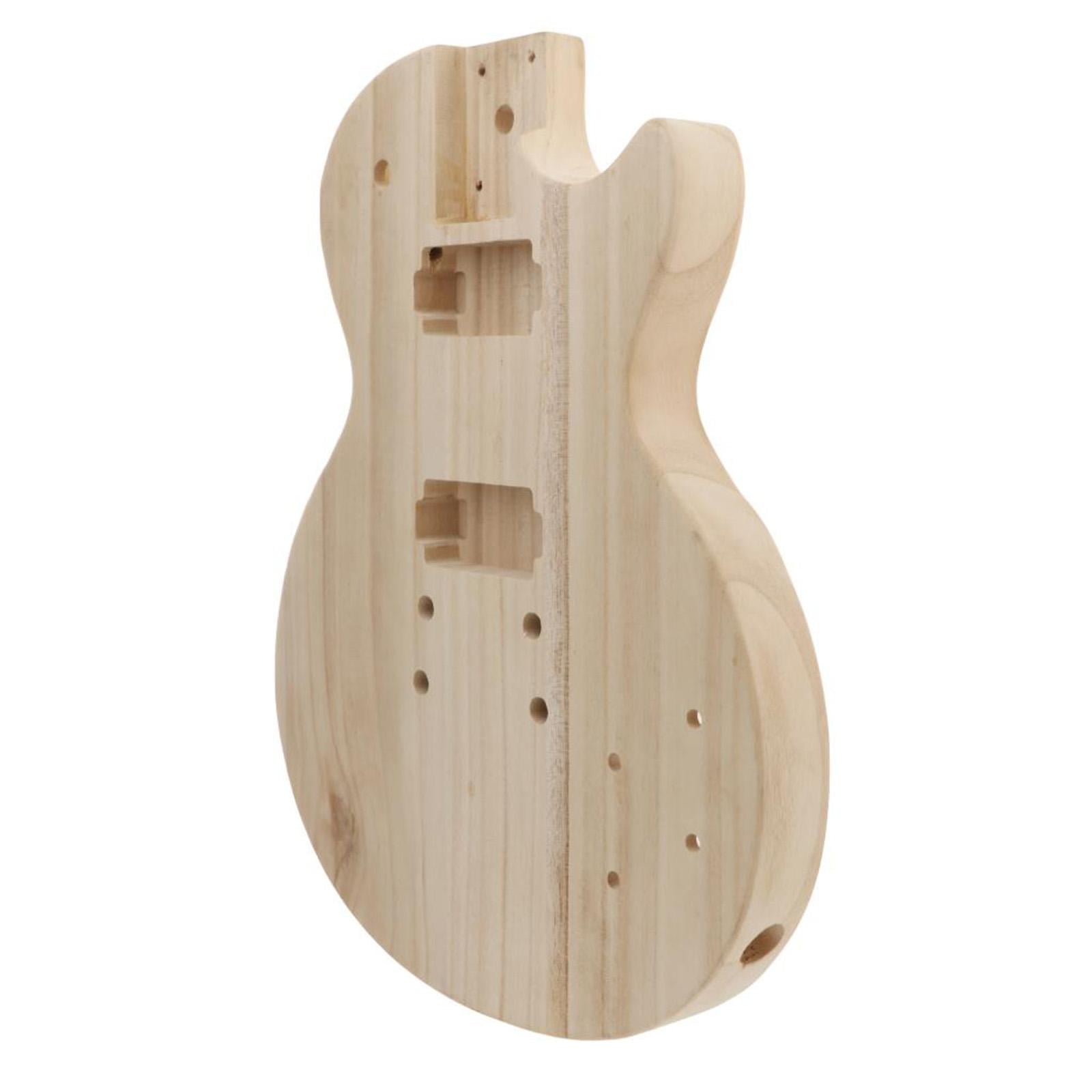 Unfinished Electric Guitar Hollow Maple Guitar Body Barrel Blank