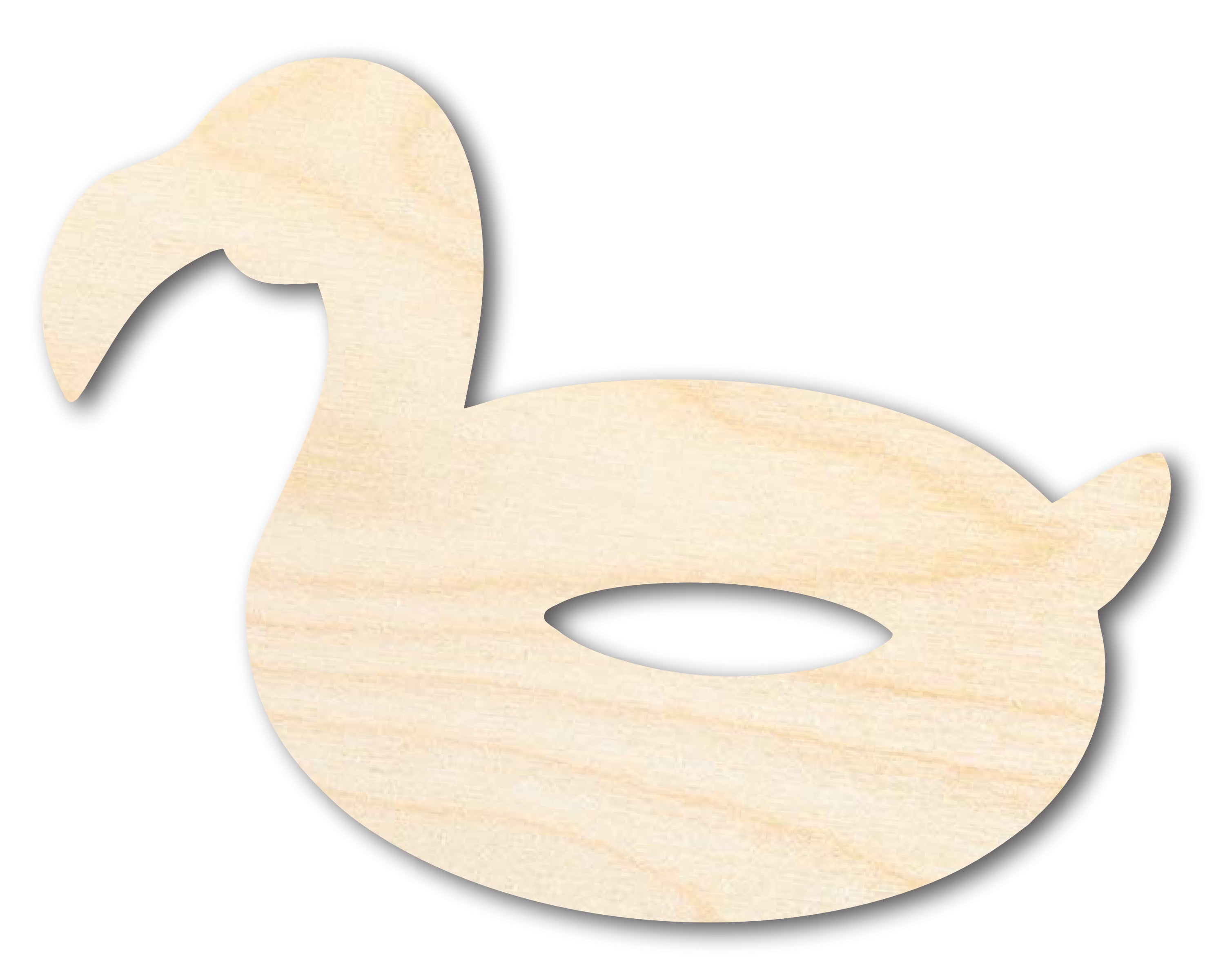 Unfinished Flamingo Pool Float Shape | DIY Craft Cutout | up to 46