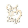 thumbnail image 1 of Unfinished Girl or Boy Sign Shape 10" / 1/4", 1 of 2