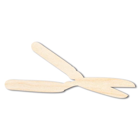 Unfinished Hedge Shears Shape | DIY Craft Cutout 5" / 1/8"