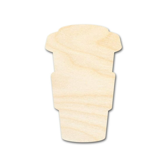 Unfinished Hot Coffee Shape | DIY Craft Cutout 42" / 3/4"