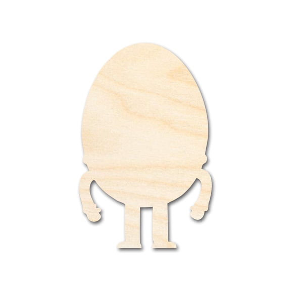 Unfinished Humpty Dumpty Wood Cutout Shape | DIY Craft Cutout 3" / 1/4"