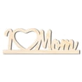 thumbnail image 1 of Unfinished I Love Mom Frame Shape | DIY Craft Cutout 10" / 1/4", 1 of 2
