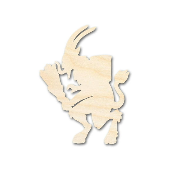 Unfinished Krampus Shape 6" / 1/2"