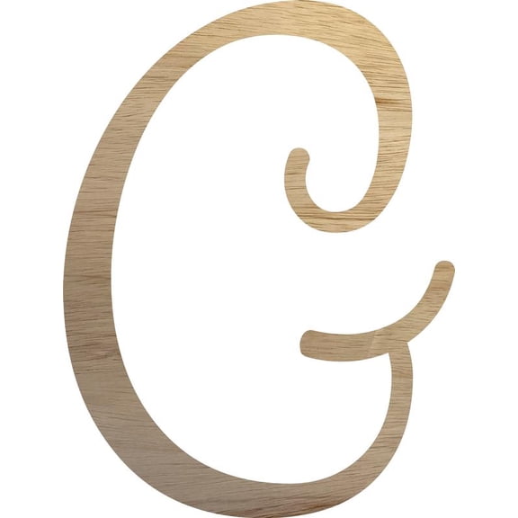 Unfinished Large Wood Letter G, Paintable Wall Hanging 12'' Tall Craft Letters