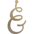 thumbnail image 1 of Unfinished Large Wood Letter &, Paintable Wall Hanging 12'' Tall Craft Letters, 1 of 5