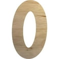 thumbnail image 1 of Unfinished Lemon Spark Wood Letter O, Paintable 10'' Tall Craft Wooden Letter, 1 of 5
