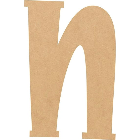 Unfinished MDF 14'' Tall Lemon Spark Letters DIY N, Paintable Craft