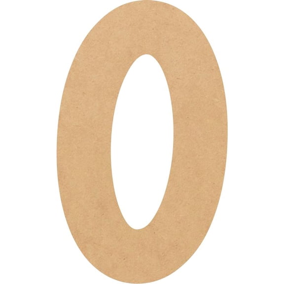 Unfinished MDF 14'' Tall Lemon Spark Letters DIY O, Paintable Craft