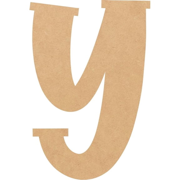 Unfinished MDF 14'' Tall Lemon Spark Letters DIY Y, Paintable Craft
