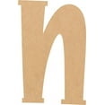 thumbnail image 1 of Unfinished MDF 2'' Tall Lemon Spark Letters DIY N, Paintable Craft, 1 of 3