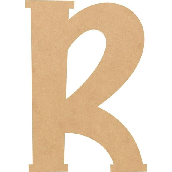Unfinished MDF 6'' Tall Lemon Spark Letters DIY R, Paintable Craft