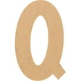thumbnail image 1 of Unfinished MDF 7'' Tall Lemon Spark Letters DIY Q, Paintable Craft, 1 of 3