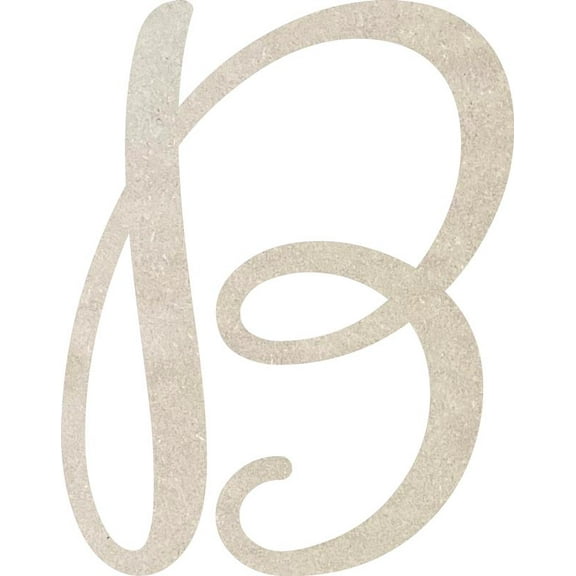 Unfinished MDF Letter B, Paintable 5'' Tall Small Wood Letter Love Is In The Air