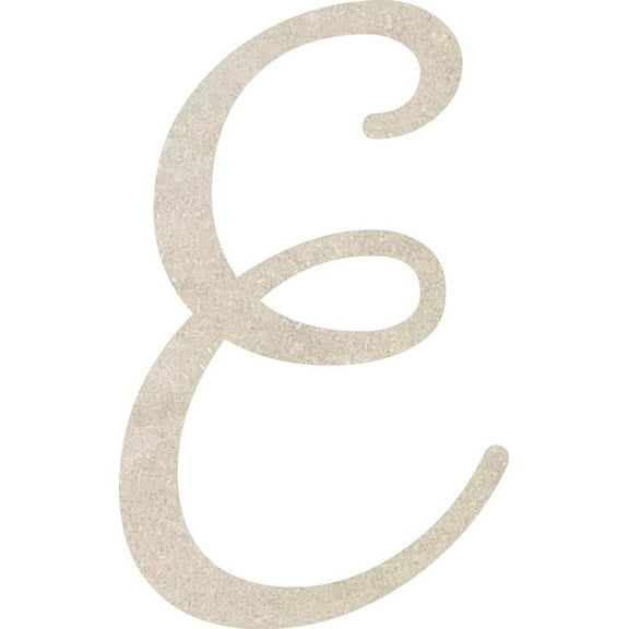 Unfinished MDF Letter E, Paintable 7'' Tall Small Wood Letter Love Is In The Air
