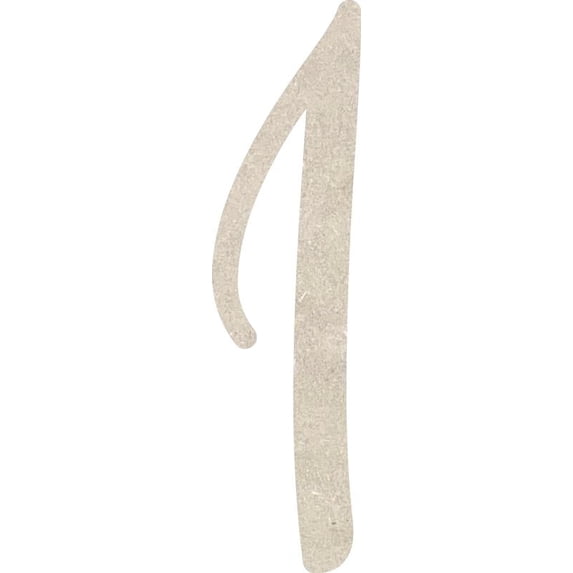 Unfinished MDF Letter I, Paintable 22'' Tall Small Wood Letter Love Is In The Air