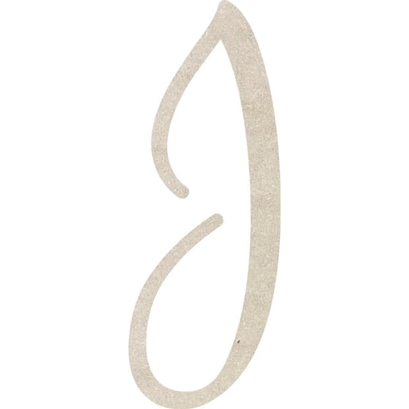 Unfinished MDF Letter J, Paintable 22'' Tall Small Wood Letter Love Is In The Air