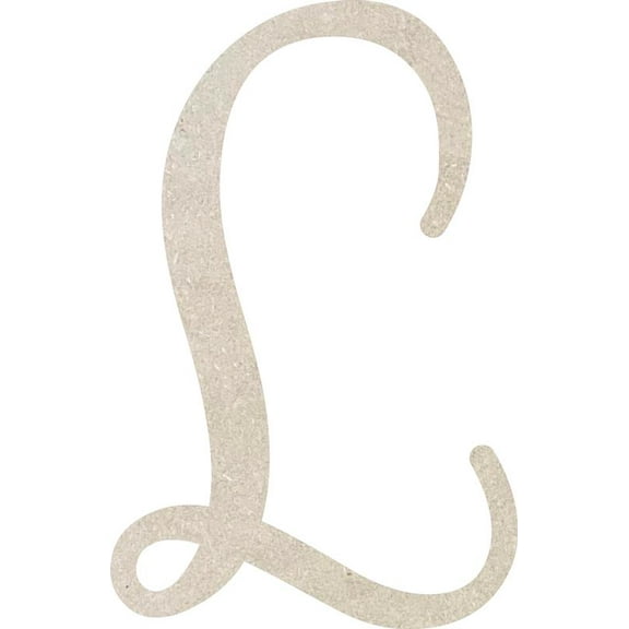 Unfinished MDF Letter L, Paintable 3'' Tall Small Wood Letter Love Is In The Air