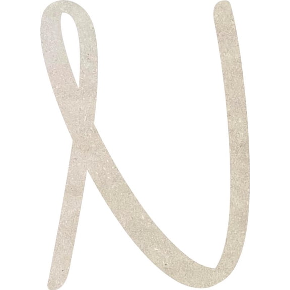Unfinished MDF Letter N, Paintable 5'' Tall Small Wood Letter Love Is In The Air