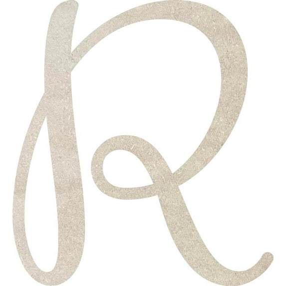Unfinished MDF Letter R, Paintable 20'' Tall Small Wood Letter Love Is In The Air