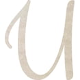 thumbnail image 1 of Unfinished MDF Letter U, Paintable 7'' Tall Small Wood Letter Love Is In The Air, 1 of 5