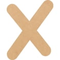 thumbnail image 1 of Unfinished MDF Wood Letter X, Craft Alphabet 2'' Tall DIY Wall Décor, Shadow Beamer, 1 of 3