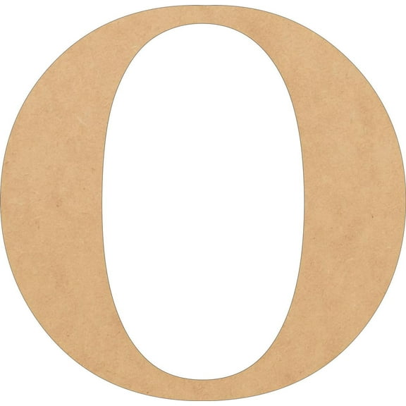 Unfinished MDF Wood Letters, Blank DIY 10'' Tall Craft O, DIY