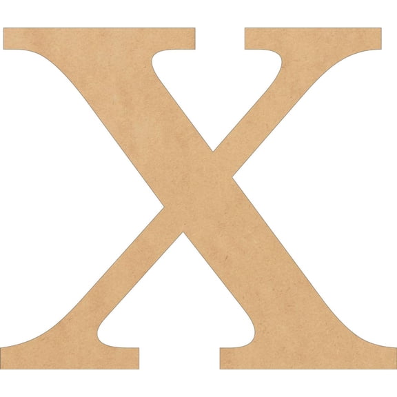 Unfinished MDF Wood Letters, Blank DIY 10'' Tall Craft X, DIY