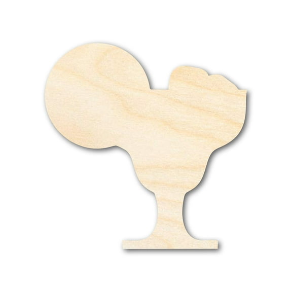 Unfinished Margarita Silhouette 5" / 1/4"