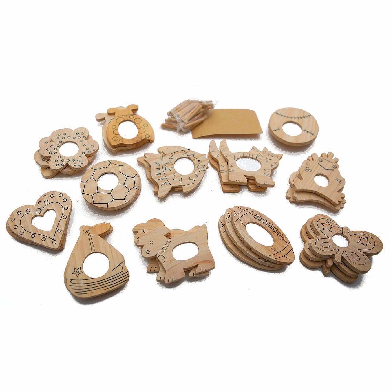 Unfinished Mini Wood Frames (Pack of 36)