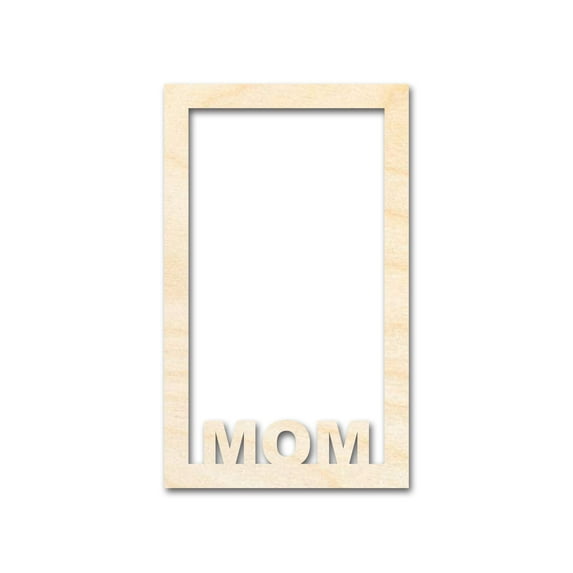 Unfinished Mom Frame Shape 12" / 1/8"