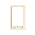 thumbnail image 1 of Unfinished Mom Frame Shape 16" / 3/4", 1 of 2