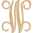 thumbnail image 1 of Unfinished Monogram Wood Letters, Blank DIY 10'' Tall Craft W, DIY, 1 of 2