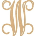 thumbnail image 1 of Unfinished Monogram Wood Letters, Blank DIY 18'' Tall Craft W, DIY, 1 of 5
