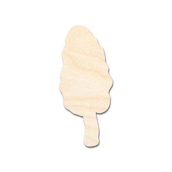Unfinished Morel Mushroom Shape | DIY Craft Cutout 3" / 1/8"