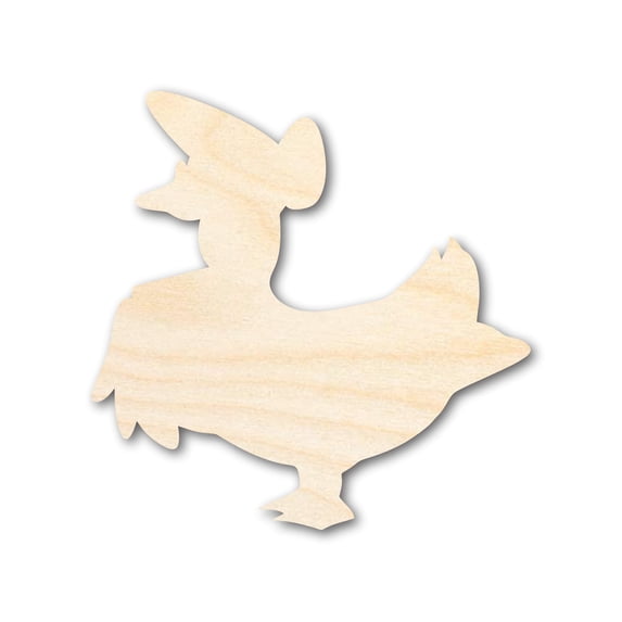 Unfinished Mother Goose Wood Cutout Shape | DIY Craft Cutout 12" / 1/4"