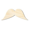 thumbnail image 1 of Unfinished Mustache Silhouette | DIY Craft Cutout 6" / 1/2", 1 of 3