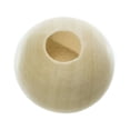 thumbnail image 1 of Unfinished Natural Wood Spacer Beads - Available in Muktiple Sizes and Packs of 6, 12, 20, 25, 30, and 50 - Ideal for DIY Crafting Bracelets, Necklaces, Home Decoration, 1 of 6