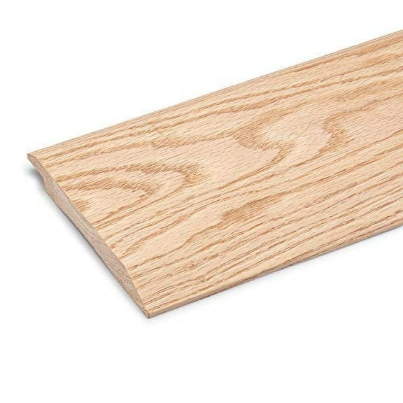 Unfinished Oak Overlap Threshold 5" Wide x 5/8" Thick with Overlap 5/16" Tall (4 FT [48 3/4] Long)