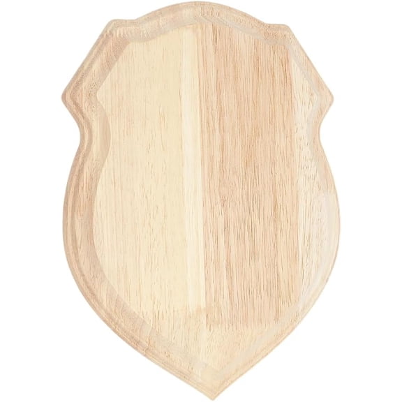 Unfinished Oak Wooden Plaque 6x5x0.7inch Blanched Almond Color Lace Edged Rectangle Unfinished Wood Craft Base Blank Wooden Plaque for Home Decor
