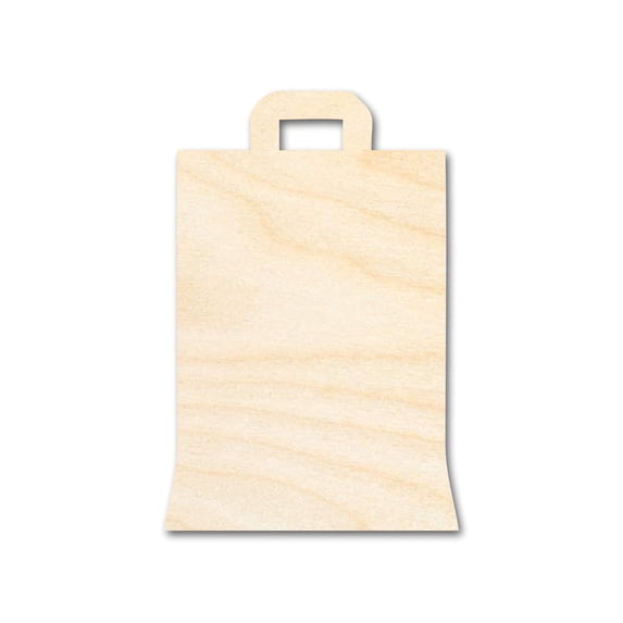 Unfinished Paper Bag Shape | DIY Craft Cutout 4" / 1/2"