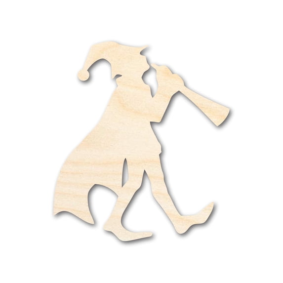 Unfinished Piper Wood Cutout Shape | DIY Craft Cutout 24" / 1/2"