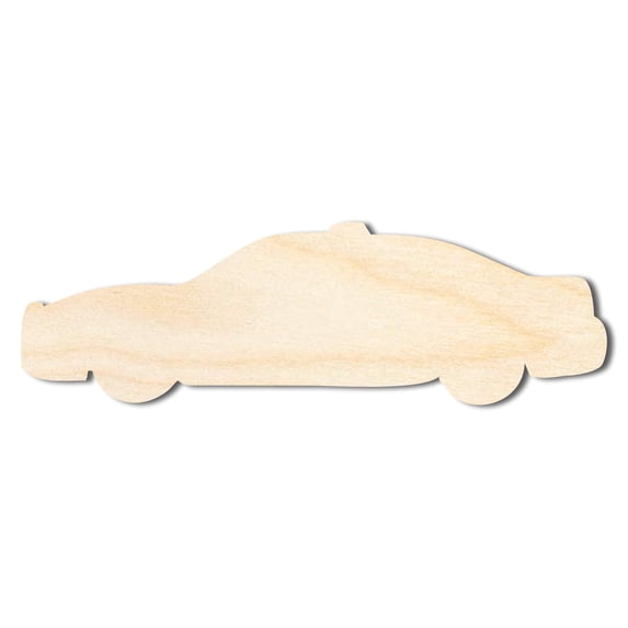 Unfinished Police Car Shape | DIY Craft Cutout 20" / 1/8"