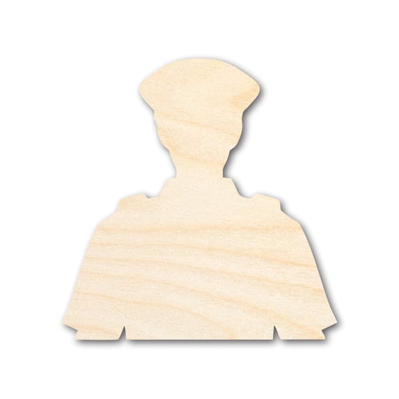 Unfinished Police Officer Shape | DIY Craft Cutout | up to 46" DIY 36" / 1/4"