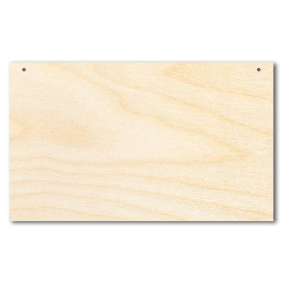 Unfinished Rectangle Door Hanger 24" / 1/2"