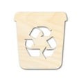 thumbnail image 1 of Unfinished Recycle Bin Shape 7" / 1/2", 1 of 3