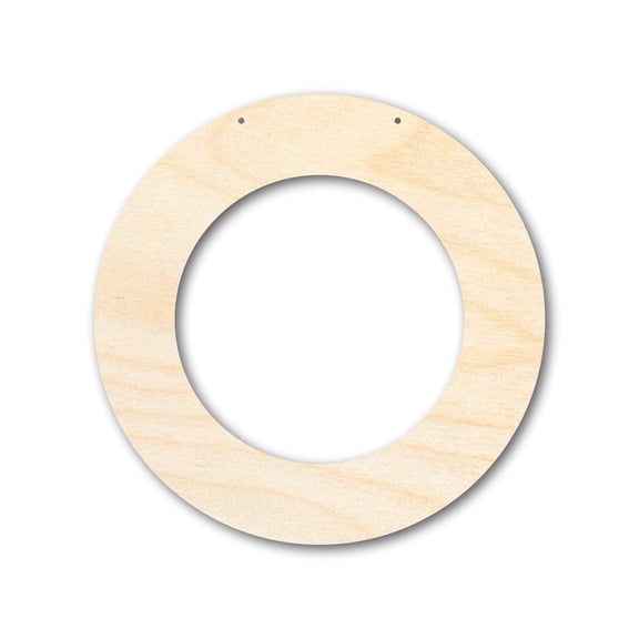 Unfinished Round Wreath Door Hanger | DIY Craft Cutout | Door Hanger 16" / 1/8"