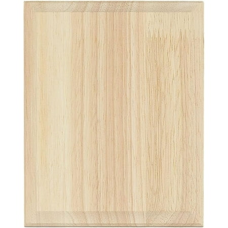 Unfinished Rubber Wood Timber Board Rectangle 155x125x16.5mm diy